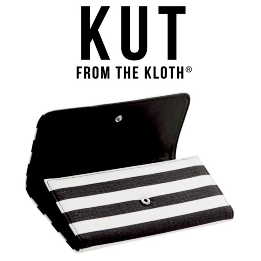 ⭐️BRAND NEW⭐️ KUT FROM THE KLOTH Black and White Striped Wallet